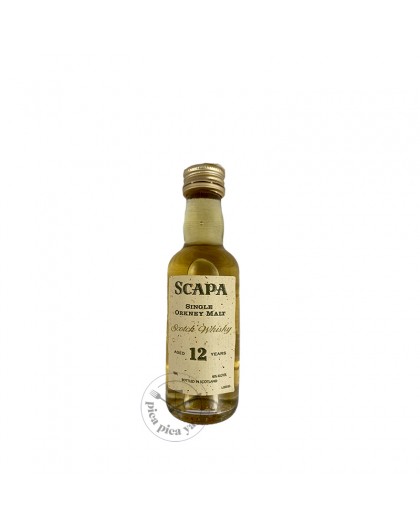 Whisky Scapa 12 años - botella antigua (5cl)