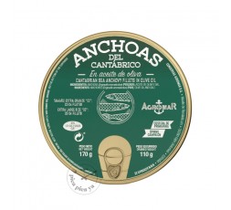 Cantabrian Anchovies in Olive Oil "00" 20-24 fillets Agromar