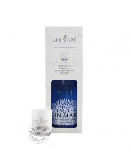 Gin Mare Méditerranéenne avec bougie aromatique