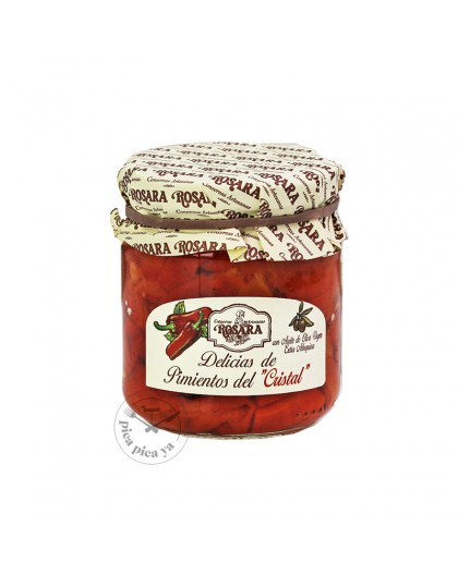 Delicias de pimientos del Cristal 185g Rosara