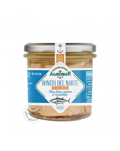 Bonito del Norte white tuna in pickled 190g Agromar