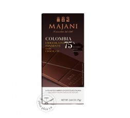 Chocolat noir extra fin Colombie 75% Majani