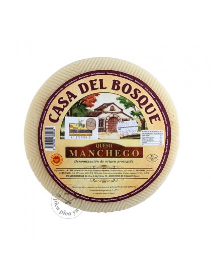 Queso Manchego DOP Semicurado Casa del Bosque