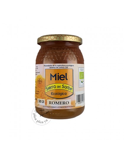 Miel ecológica de romero 500g Sierra del Sorbe