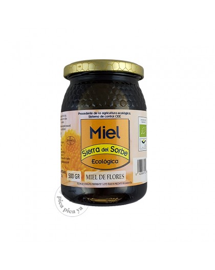 Miel ecológica multifloral 500g Sierra del Sorbe