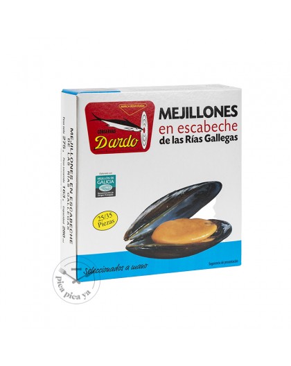Pickled mussels 25-35 pieces Dardo